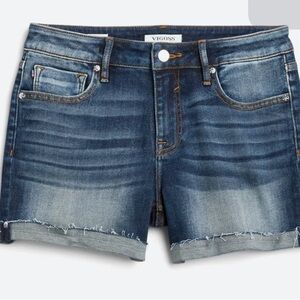 Vigoss Marley mid-rise cuffed distressed denim shorts size 31 (12) Stitch Fix
